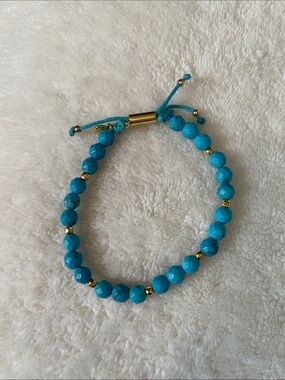 Gorjana turquoise beaded adjustable bracelet